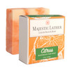 Majestic Lather Citrus Luxury Bar Soap For Face And Body. Invigorating And Energizing.Natural Cold Process. Handmade In The Usa.