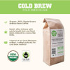 Tiny Footprint Coffee Organic Cold Brew And Press Elixir Blend Of Light And Dark Roasts Shade Gown Ground Coffee Carbon Negative 16 Ounce
