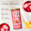 The Republic Of Tea Hibiscus Sangria Iced Herbal Tea 8 Large Quart Sized Iced Tea Pouches Naturally Caffeine Free