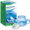 SinuCleanse Soft Tip Neti Pot Nasal Wash System, Relieves Nasal Congestion Due to Cold & Flu, Dry Air, Allergies, 30 All-Natural Saline Packets, Made
