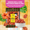 Asia Trans Li Hing Mui Hawaiian Crack Seed Authentic Sweet Salty Sour Plums Red Seeded Plums For A Nostalgic Asian Plum Snack 8.5 Ounces