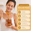 Moom Usda Organic Sugar Wax Hair Removal For Body Face And Bikini 12 Oz