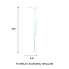 Ginger Lily Farms Premium Gallon Pump Dispenses One Ounce Per Pump Fits Most Standard Gallon Bottles And Containers