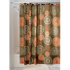 Idesign Bazaar Fabric Shower Curtain For Master Guest Kids College Dorm Bathroom 72 X 72 Brown