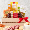 California Delicious Meat And Cheese Gift Crate 7 Piece Set