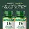 Nature's Bounty Vitamin D3, Supports Immune System and Bone Health, 50mcg, 150 Softgels (Pack of 2)