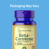 Puritan's Pride Beta Carotene Provitamin A 7,500mcg (25,000 IU), Vitamin Supplement for Immune System, Antioxidant and Eye Health Support, 100 Day Su