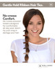 Cyndibands Elastic Hair Ties Neutrals Gentle Hold Ribbon Ponytail Holders 6 Count
