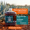 Blue Green Organics Raw Blue Agave Syrup 176 Oz Bulk Size Natural Low Glycemic Sweetener For Coffee Baking And Cooking Organic Vegan Non Gmo