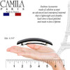 Camila Paris Cp1476 French Hair Barrette Clip For Girls Rubberized Automatic Clasp Strong Hold Grip Hair Clips For Women No Slip And Durable
