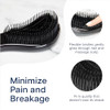 Crave Naturals Glide Thru Detangling Brush Detangler Brush For Curly Straight Wet And Dry Hair Comb For Adults And Kids Hair Accessories For