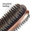 Firstline Wav Enforcer Double Sided Military Boar Bristle Brush Brown
