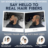 Hair Illusion Black Real Hair Fibers For Thinning Hair 100 Percent Natural Texture Non Synthetic Hair Fibers Bald Spot Cover Up For Women