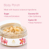 M Lie Organics Body Polish Plumeria Scent Sugar Scrub Exfoliator Vegan 8 Oz