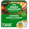 Green Mountain Caramel Vanilla Cream Coffee K Cup Pods 72 Count