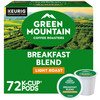 Green Mountain Breakfast Blend Coffee K Cup Pods 72 Count