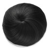 Onedor Synthetic Fiber Hair Extension Chignon Donut Bun Wig Hairpiece 1B Off Black