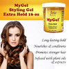 Joie Naturals Mygel Extra Hold Hair Gel For Men And Women Styling Gel For Curly Hair 16 Ounces