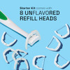 Reach Ultraclean Access Flosser Starter Kit Unflavored Plaque Remover For Teeth For Hard To Reach Areas Oral Care Pfas Free 1 Replaceable