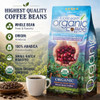 2Lb Subtle Earth Organic Coffee Medium Dark Roast Whole Bean Coffee 100 Percent Arabica Beans Low Acidity And Non Gmo 2Lb Bag