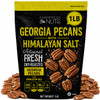 Whole Shelled And Dry Roasted Georgia Pecans With Himalayan Salt 1 Lb. Small Batch Roasted Vegan And Keto Friendly Healthy Southern