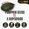 Superseedz Dry Roasted Pumpkin Seeds Somewhat Spicy W 8G Protein 5Oz Bag