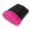 G2Plus 100Pcs Disposable Eyelash Brushes Rose Mascara Wands Applicator
