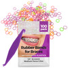 Orthodontic Rubber Bands For Braces 1 Per 4In Medium 100 Pack Neon