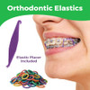 Orthodontic Rubber Bands For Braces 1 Per 4In Medium 100 Pack Neon