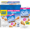 Silk Shelf Stable Almond Milk Unsweetened Vanilla Dairy Free Vegan Non Gmo Project Verified 1 Quart Pack Of 6