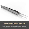 Ingrown Hair Tweezers Pointed Tip Precision Stainless Steel Extra Sharp And Perfectly Aligned For Ingrown Hair Treatment And Splinter