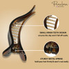 Parcelona French Brill Beak Salon 4.5 Tortoise Shell Slidein Claw Clip