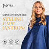 Betty Dain Crinkle Nylon Hair Cutting Cape 54 X 60 Royal Blue