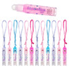 12Pc Fruit Flavored Lip Gloss Necklace Set Non Toxic Wearable Lip Gloss