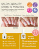 Ella Plus Mila Fast Dry Top Coat Quick Dry High Shine Clear Nail Polish