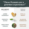 Belmont Peanuts Gourmet Sea Salted Virginia Peanuts 20 Oz 1 Pack Only 3 Simple Ingredients No Preservatives 7G Protein A Premium Salty