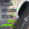 Remysoft Beauty And Opulence Boar Bristle Brush Safe For Hair Extensions Weaves And Wigs