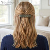 French Amie Oblong Opera 3.5 Hair Clip Barrette For Women Thick Hair