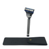 G.B.S Stylish Long Handle Textured Ergonomic Shaving Razor With Protective Leather Case For Travel Chrome