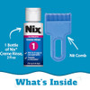 Nix Lice Treatment Killing Creme Rinse & Removal Comb, 2 Fl Oz, Head Lice Treatment Kit to Remove and Prevents Lice & Eggs