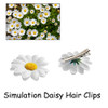 12 Packed Women Sweet Daisy Hairpin Side Bridesmaid Hair Clip Beach Wedding Flower Hair Accessory