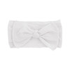 Wee Ones Stretch Nylon Baby Band With Nylon Bowtie White 6 24 Months