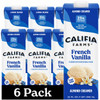Califia Farms French Vanilla Almond Milk Coffee Creamer 32 Oz Pack Of 6 Shelf Stable Dairy Free Plant Based Vegan Gluten Free Non Gmo Almond