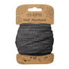 Karma Medium Headband Soft Polyester Microfiber Hair Wrap Versatile Headband For Women One Size Fits Most Black Grunge