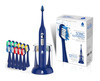 Pursonic S430 Power Rechargeable Sonic Toothbrush 40 000 Strokes Per Minute 12 Brush Head Replacements And Toothbrush Set Included Blue