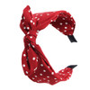Qunson Women S Red Polka Dot Pin Up Bow On Headband Hair Band B