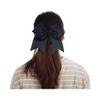 Cn 10Pcs Black Cheer Hair Bows For Cheerleader Large Cheer Elastic Ties