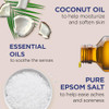 Dr Teal's Salt Soak with Pure Epsom Salt, Nourish & Protect with Coconut Oil, 3 lbs