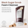 Skinfood Black Sugar Perfect Scrub Foam 180G Detoxifying Pore Scrubs And Exfoliator Soft And Rich Bubble Facial Foam Cleanser Removes Dead