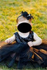 Lddcx Lovely Rhinestone Unusual Angel Girls Baby Pearl Flowers Hairband Headbands Black
